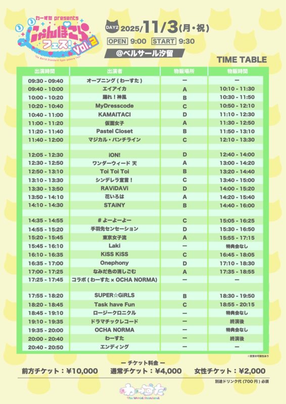 にゃんぽこらフェス！vol.2 TT