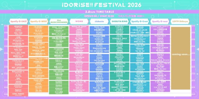 IDORISE!! FESTIVAL 2026 Day2 TT